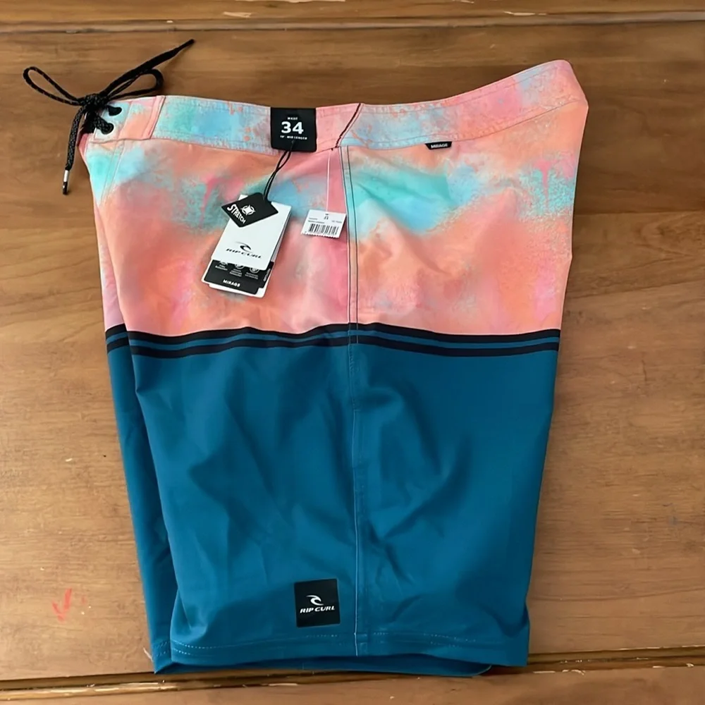 Rip Curl NWT Mirage Board Shorts Size 34
